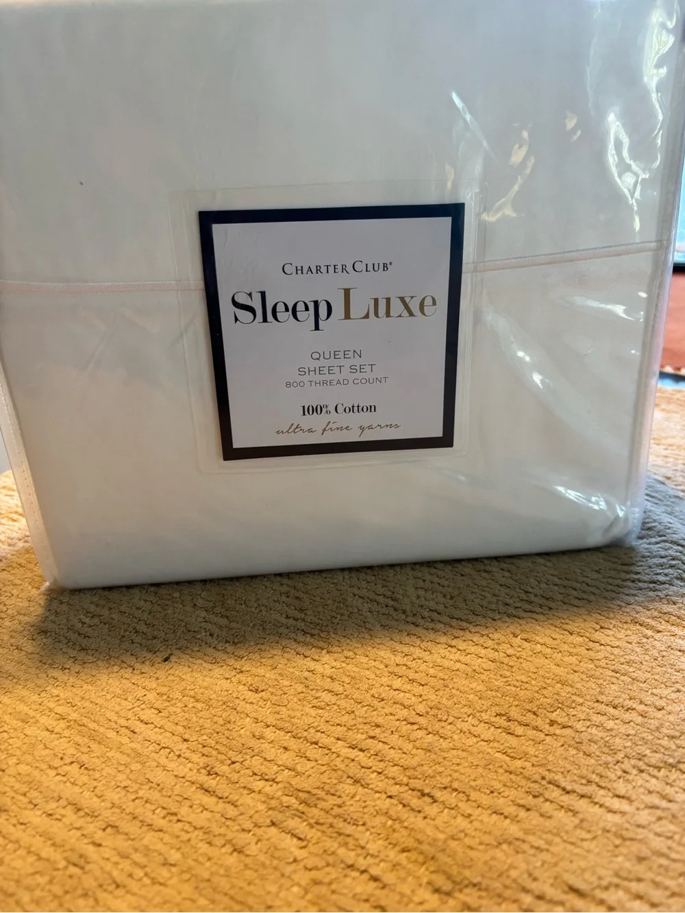 Charter Club SleepLuxe Queen Sheet Set in White